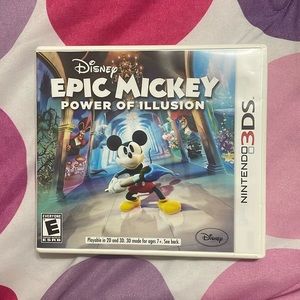 Disney Epic Mickey Mouse: Power of Illusion game card for the Nintendo 3DS